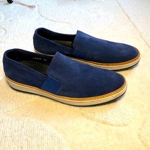 Blue suede shoes? Fashion sneaker. Too Boot Adam Derrick size 12
